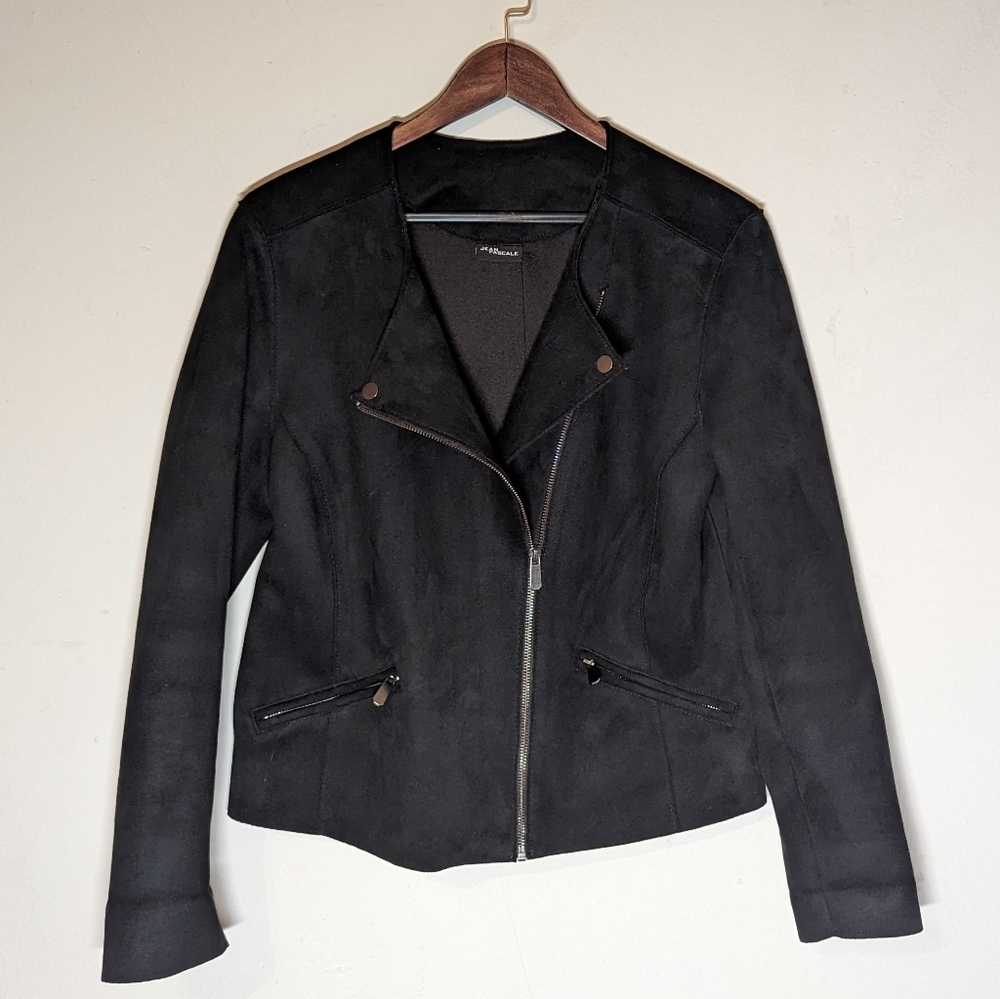 Suede Faux Leather Jacket